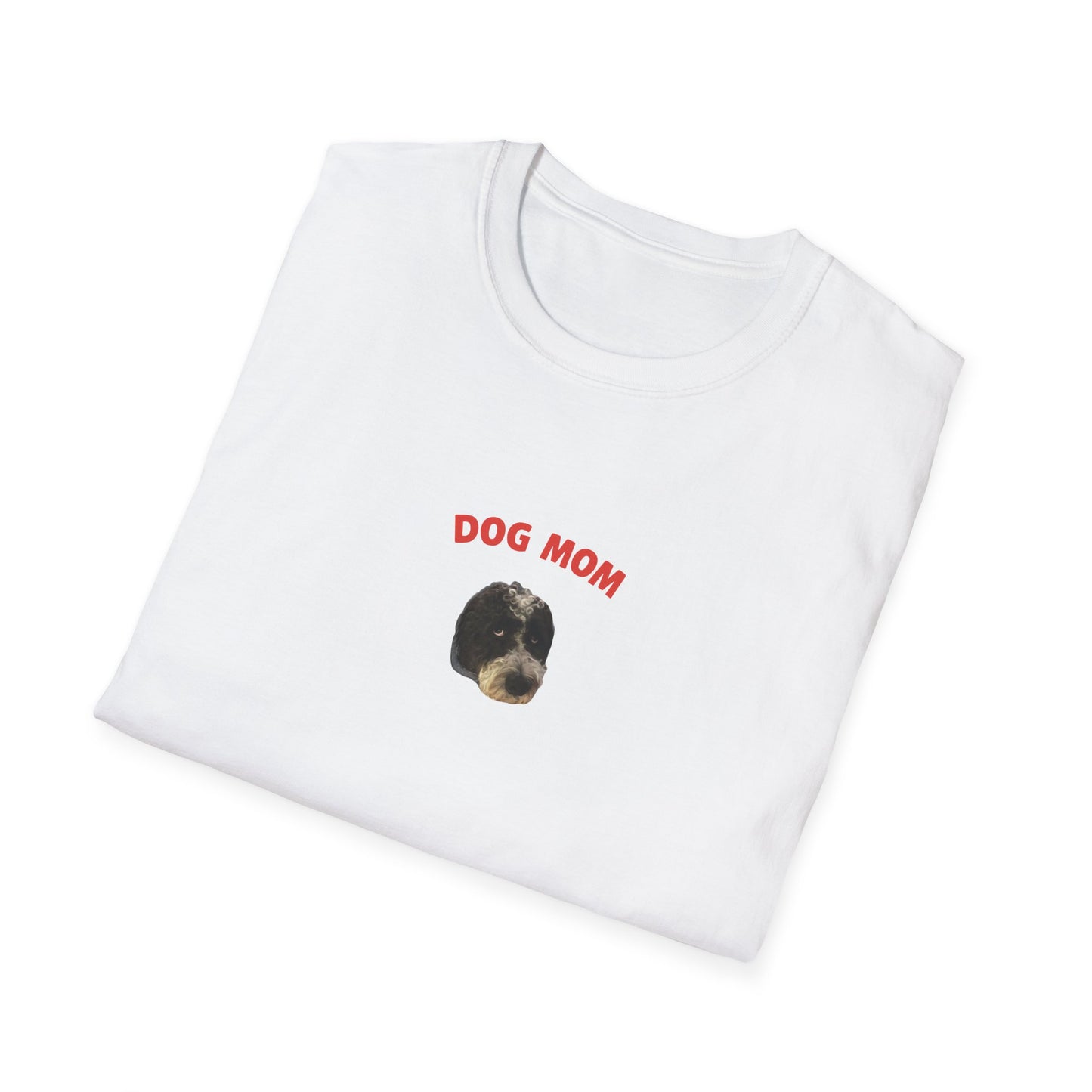 "Dog Mom" Custom Pet Face Portrait Tee - Hero