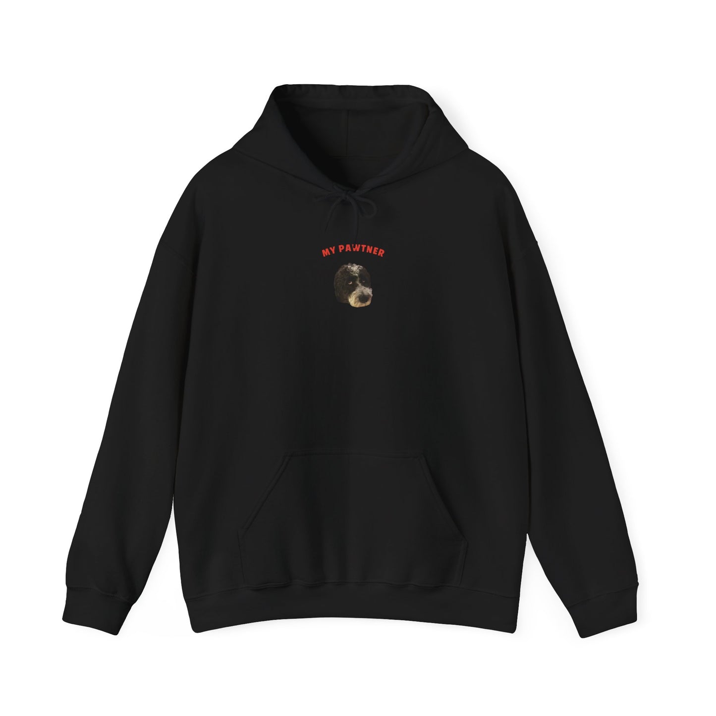 "My Pawtner" Custom Pet Face Portrait Hoodie