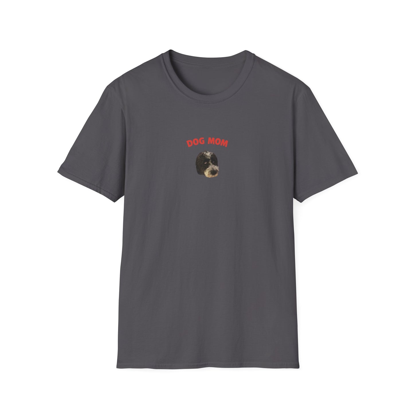 "Dog Mom" Custom Pet Face Portrait Tee - Hero