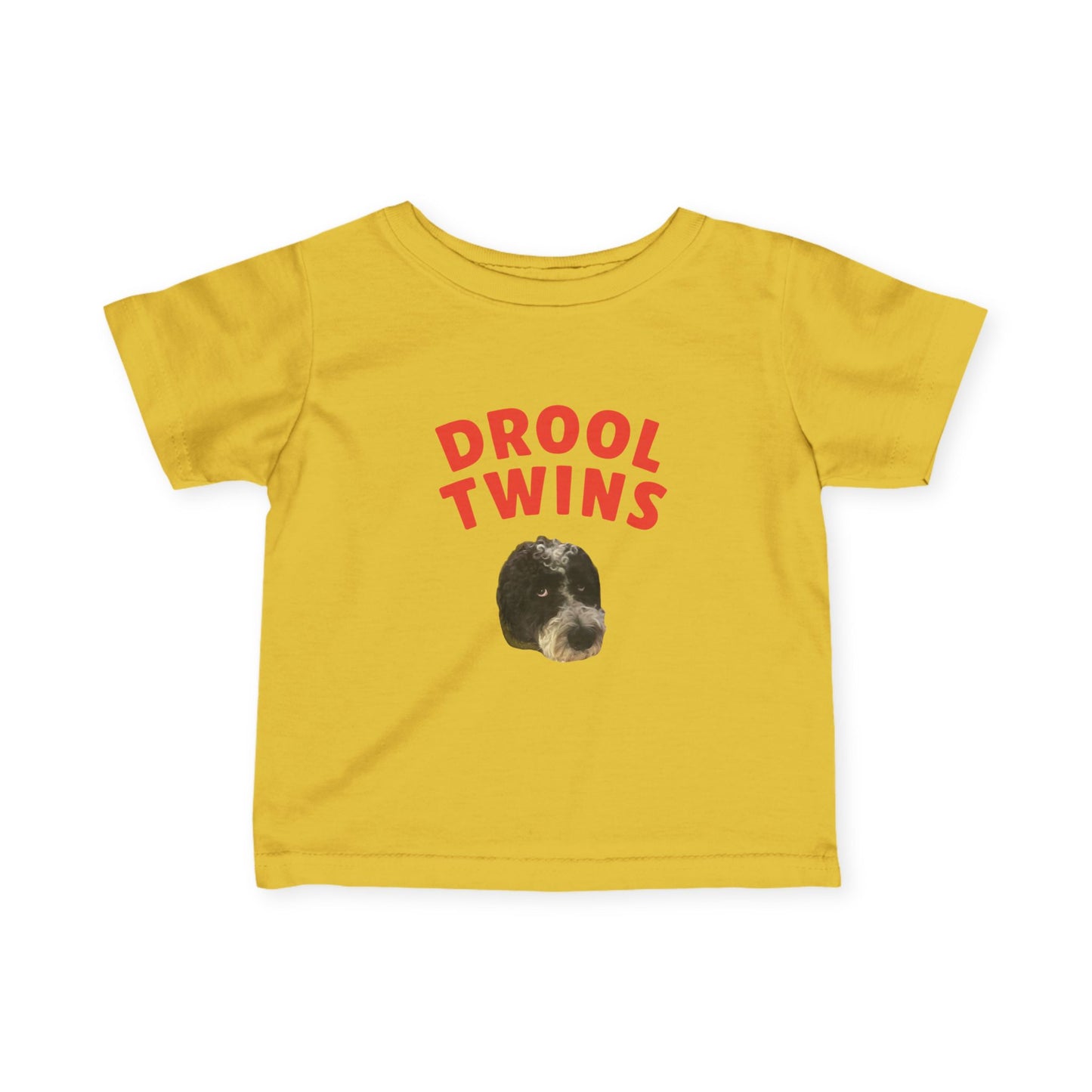 "Drool Twins" Custom Pet Face Portrait Toddler Tee