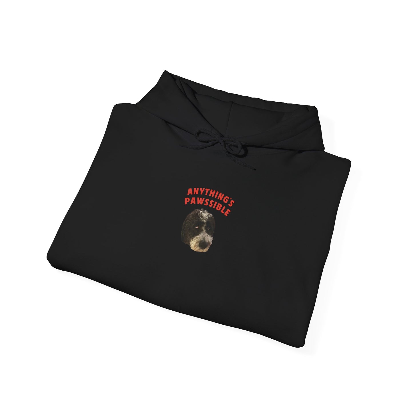 "Anything's Pawssible" Custom Pet Face Portrait Hoodie