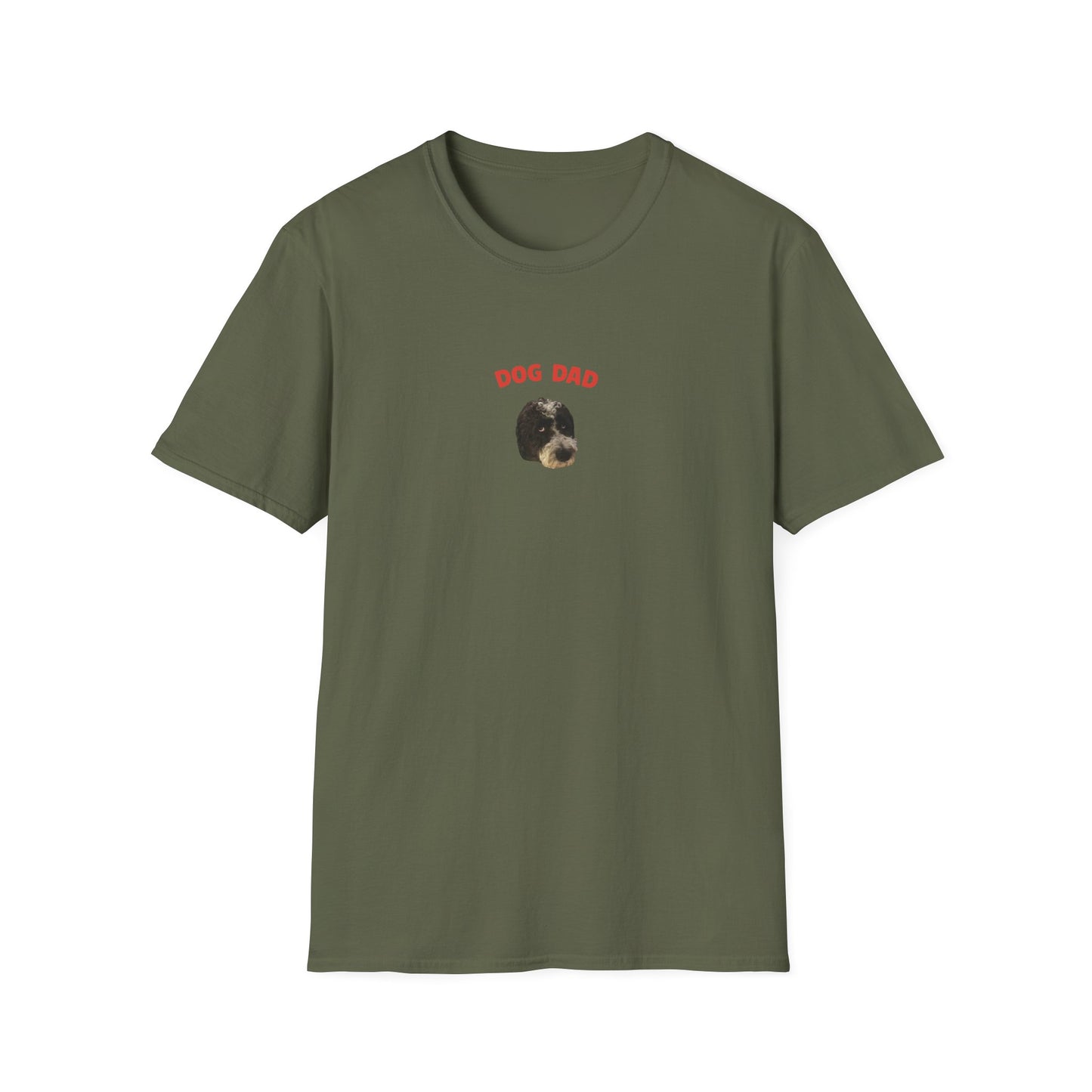 "Dog Dad" Custom Pet Face Portrait Tee - Hero