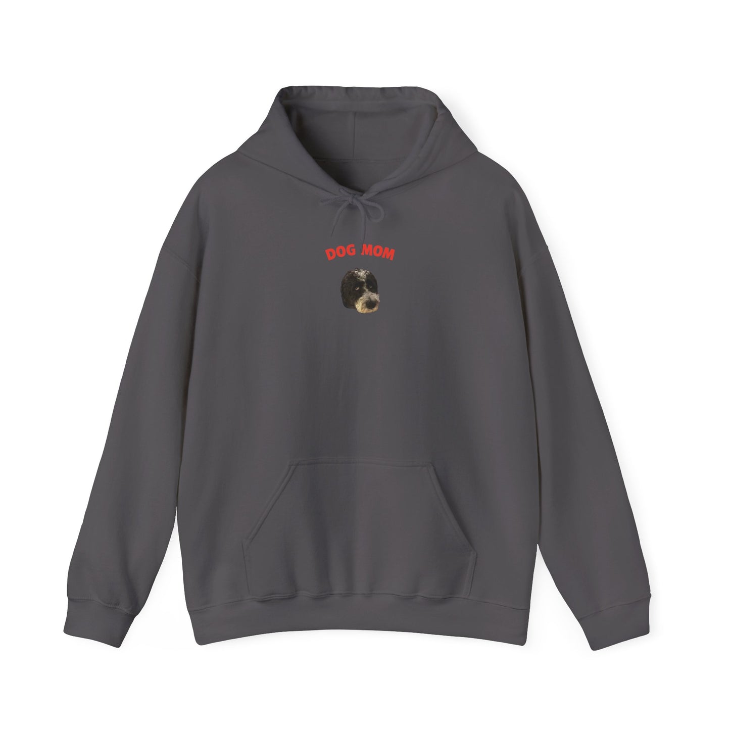 "Dog Mom" Custom Pet Face Portrait Hoodie