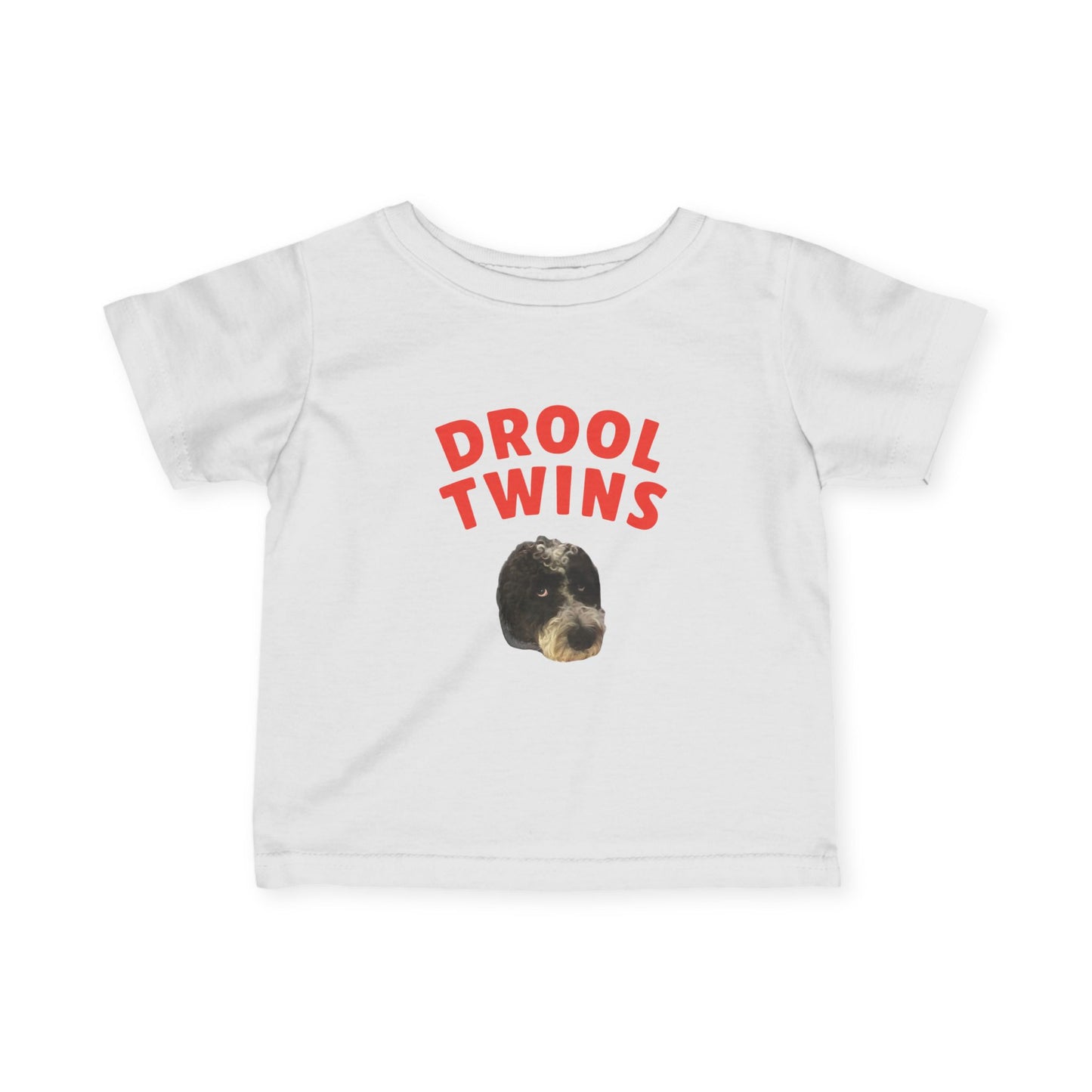 "Drool Twins" Custom Pet Face Portrait Toddler Tee