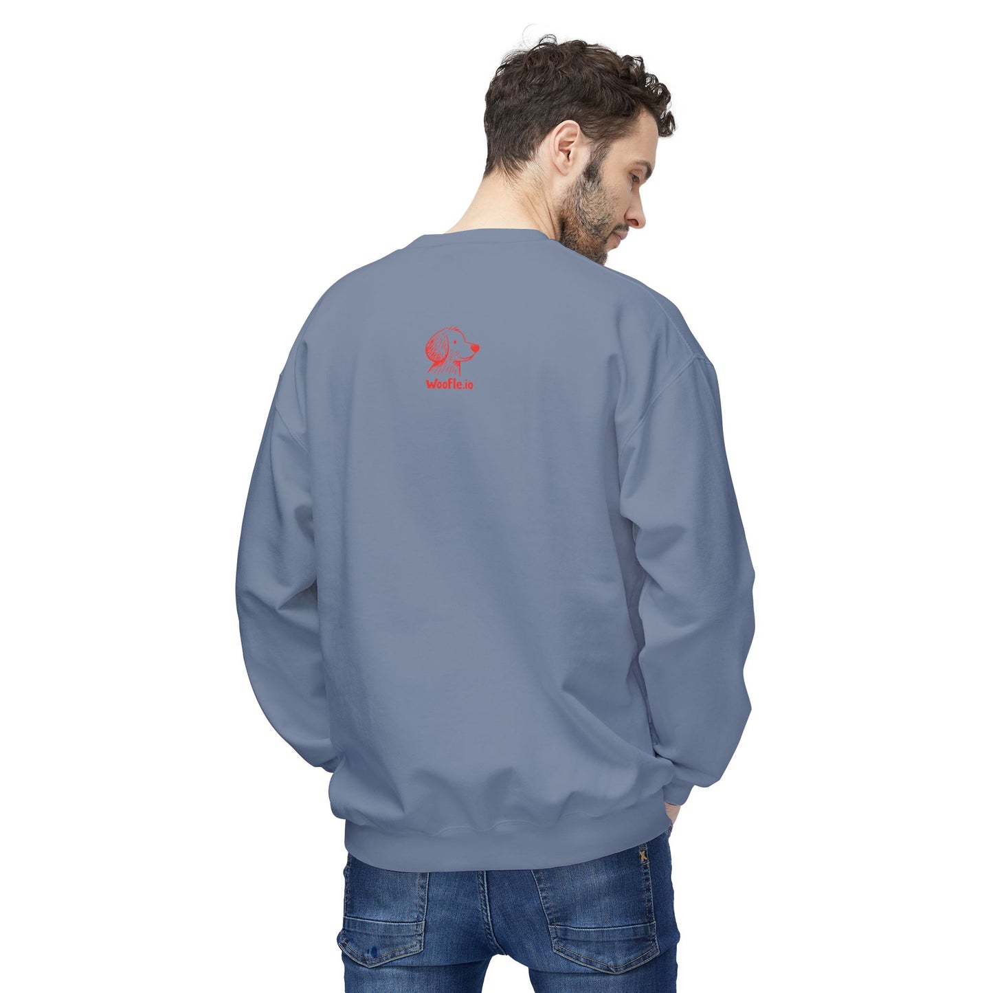 "My Pawtner" Custom Pet Face Portrait Crewneck Sweatshirt