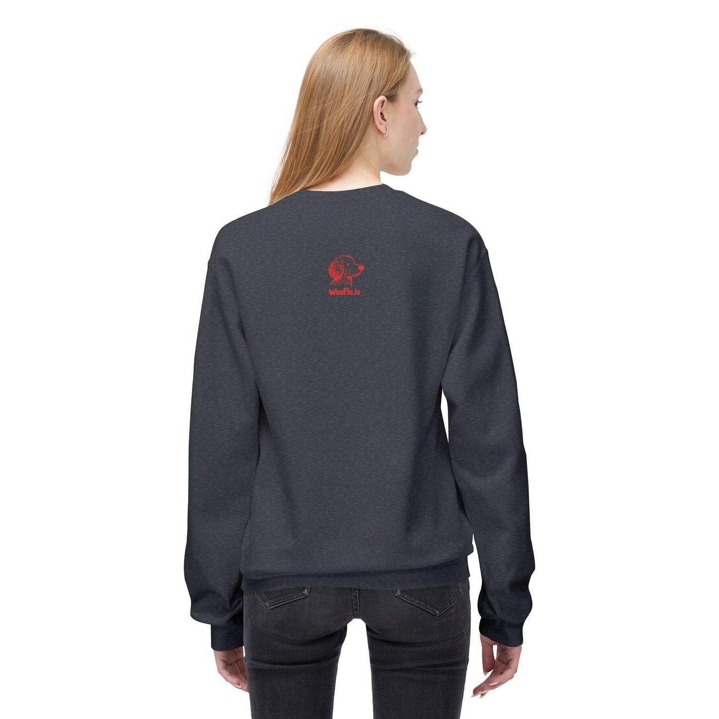 "Dog Mom" Custom Pet Face Portrait Crewneck Sweatshirt