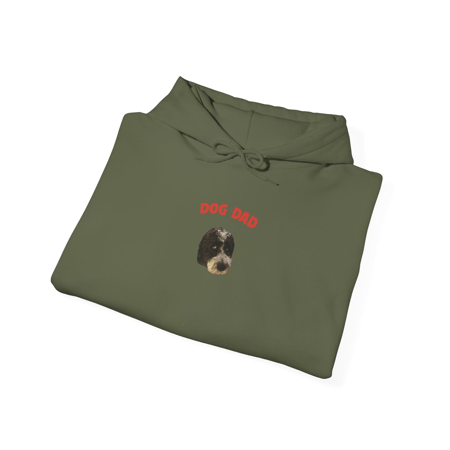 "Dog Dad" Custom Pet Face Portrait Hoodie