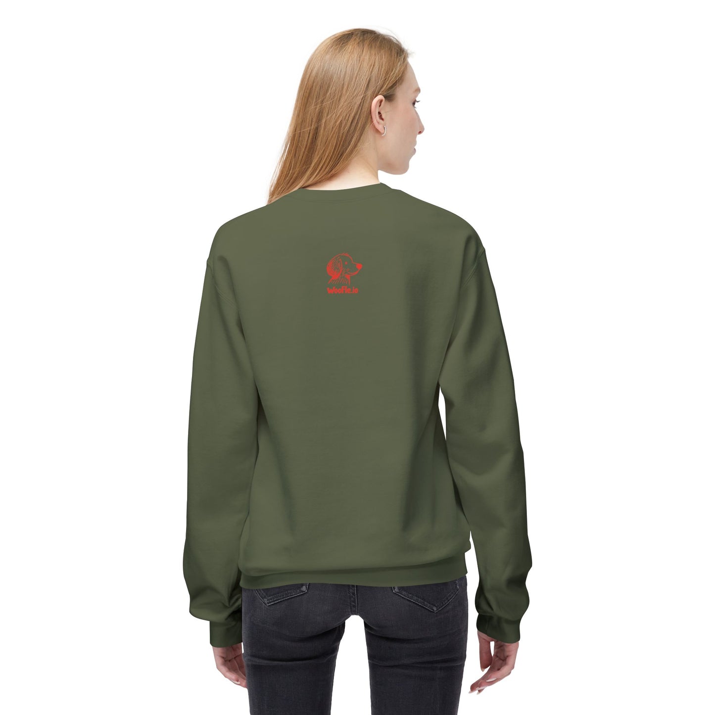 "My Pawtner" Custom Pet Face Portrait Crewneck Sweatshirt