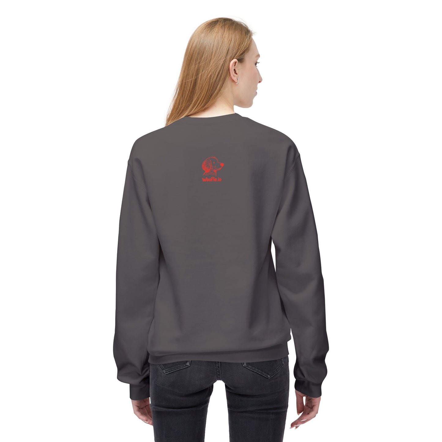 "Dog Mom" Custom Pet Face Portrait Crewneck Sweatshirt