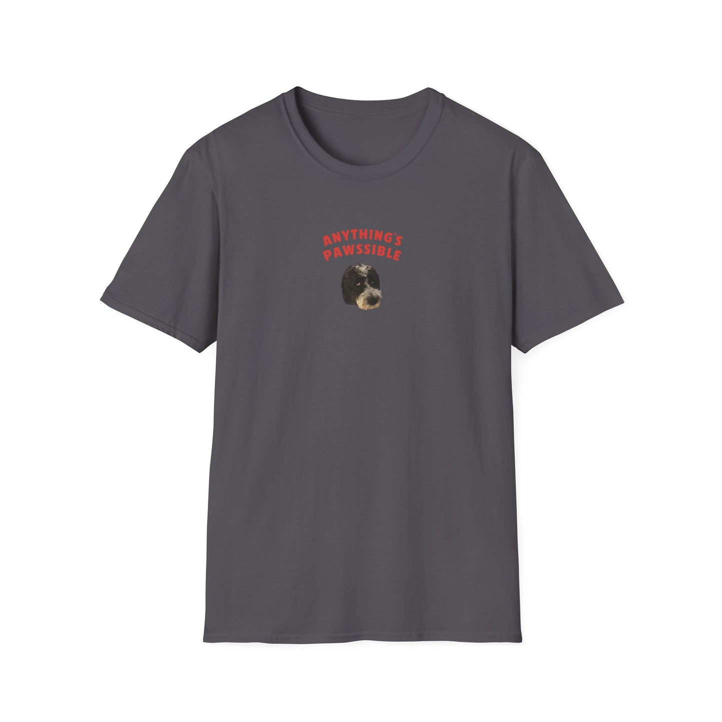 "Anything's Pawssible" Custom Pet Face Portrait Tee - Hero
