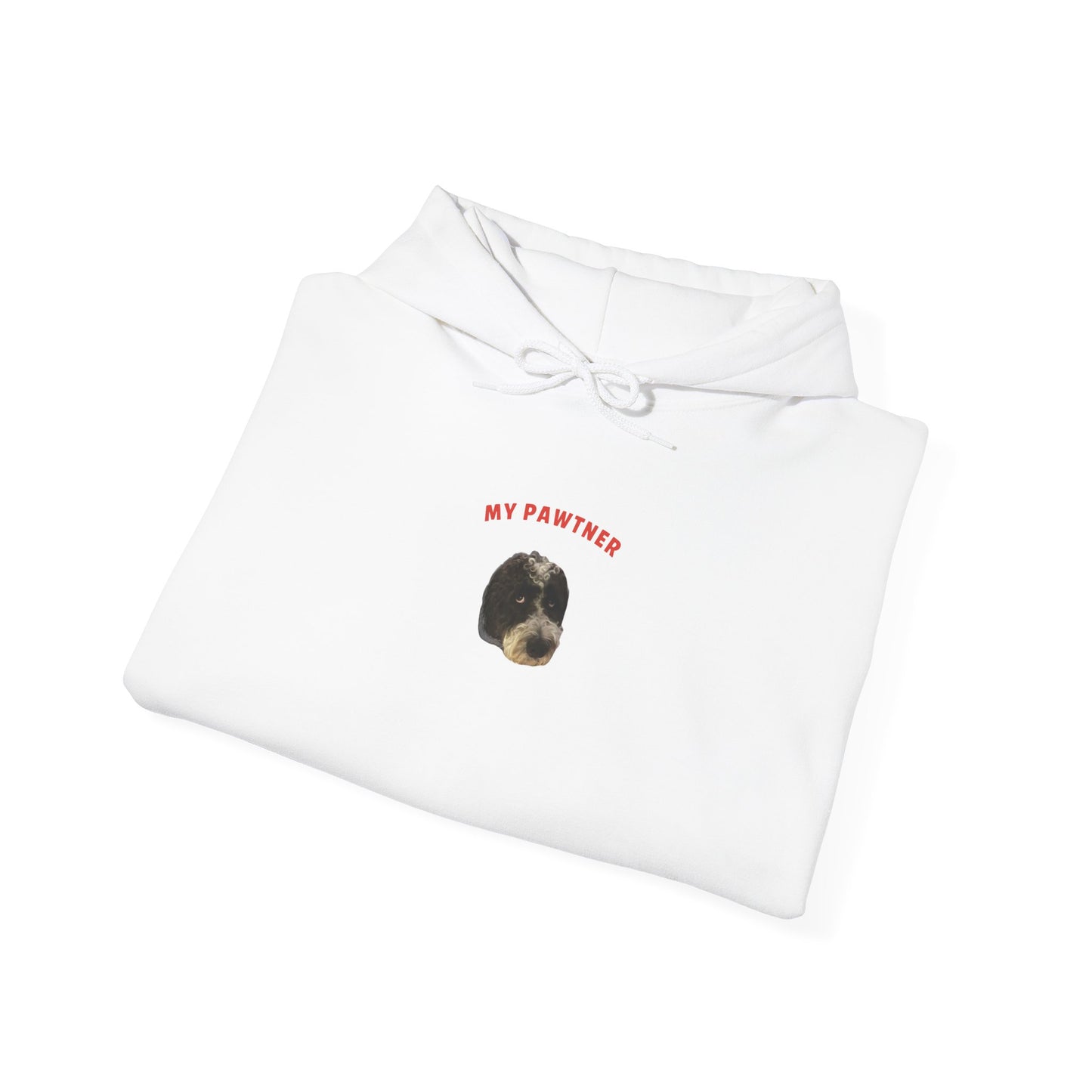 "My Pawtner" Custom Pet Face Portrait Hoodie