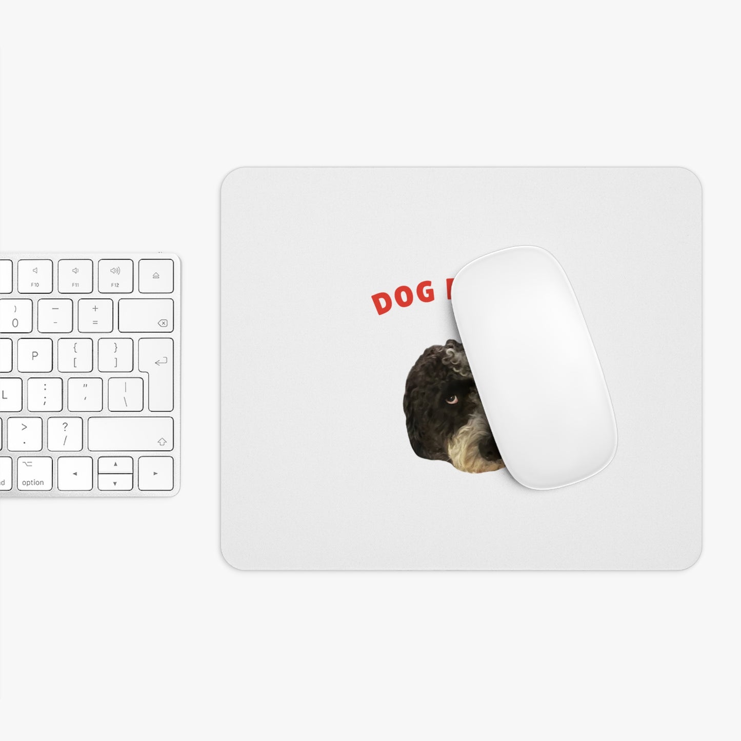 "Dog Daddy" Custom Pet Face Portrait Mouse Pad