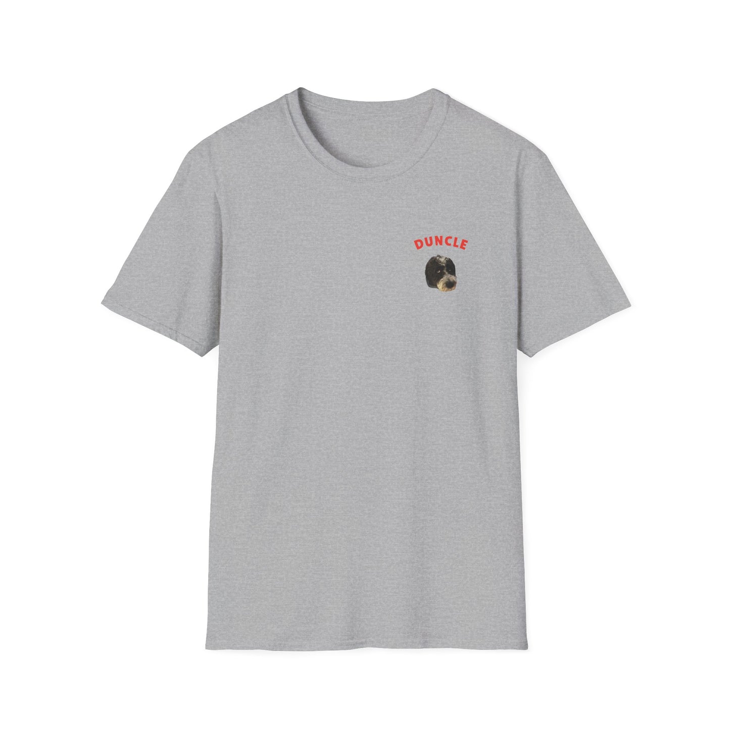 "Duncle" Custom Pet Face Portrait Tee - Heart