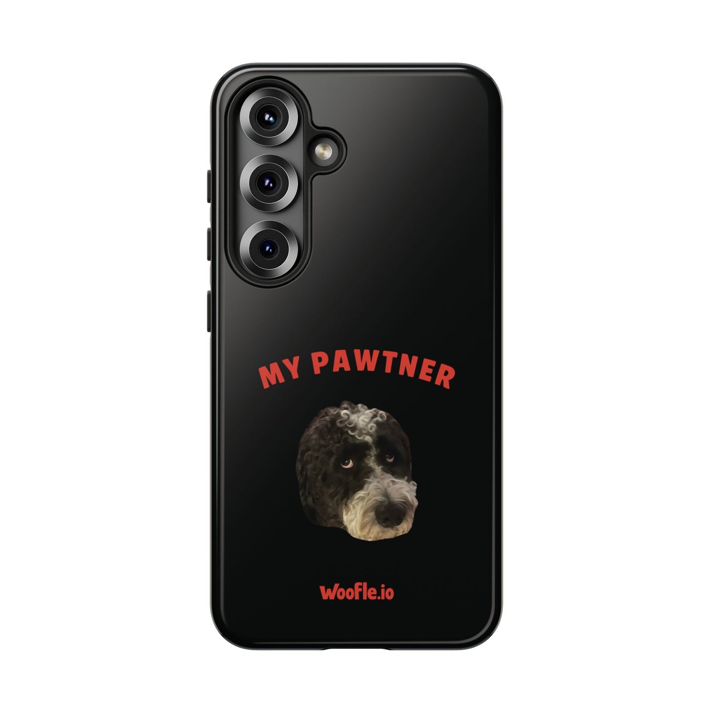 "My Pawtner" Custom Pet Face Portrait Phone Case