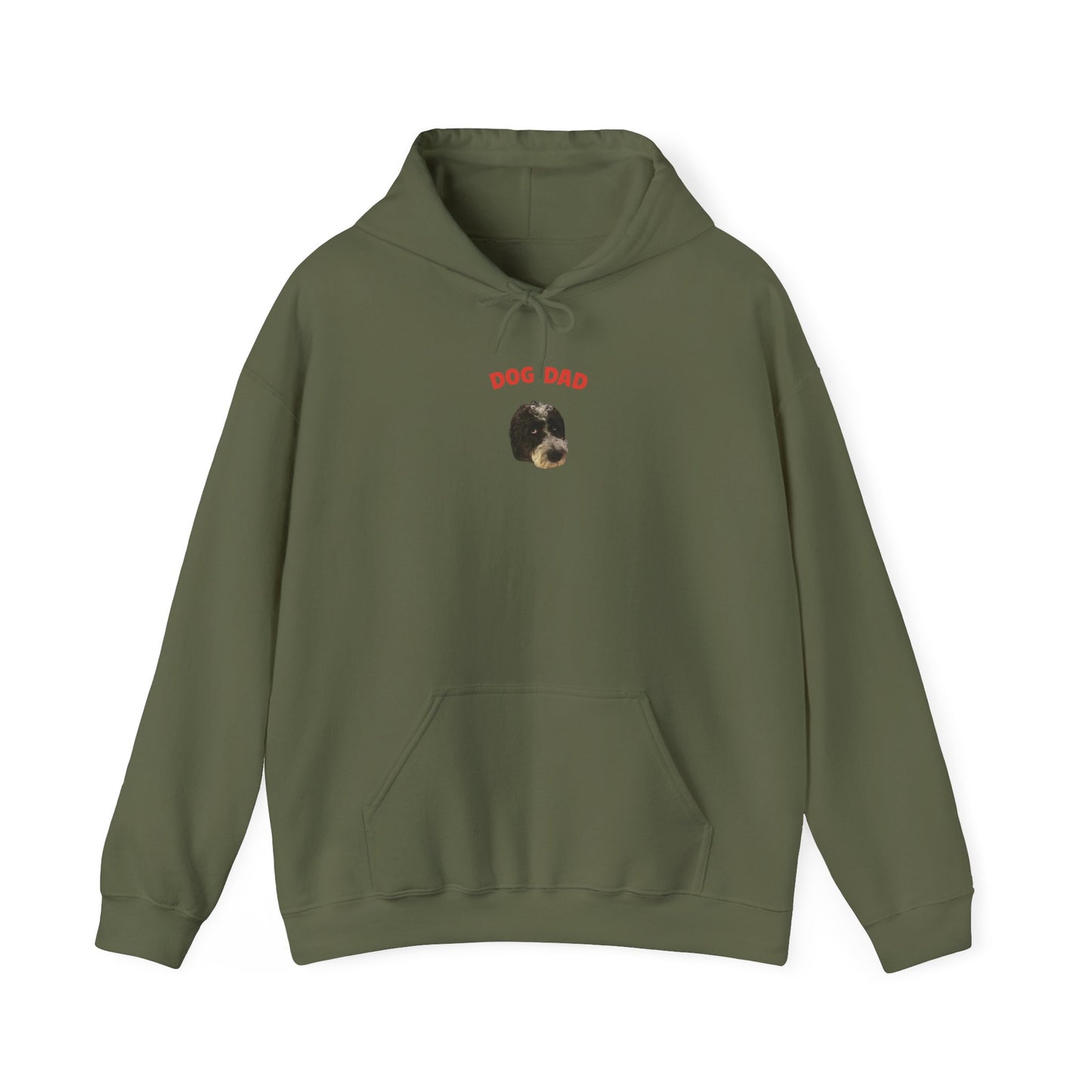 "Dog Dad" Custom Pet Face Portrait Hoodie