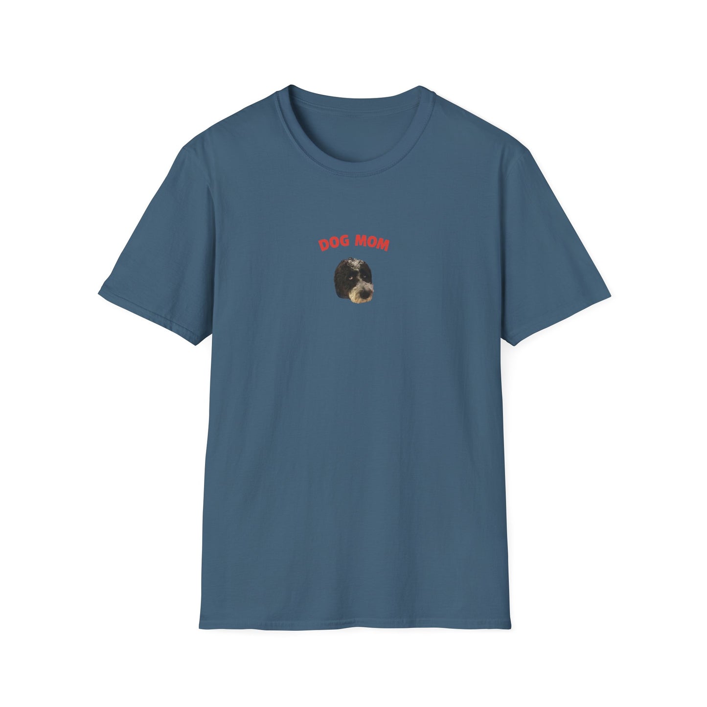 "Dog Mom" Custom Pet Face Portrait Tee - Hero