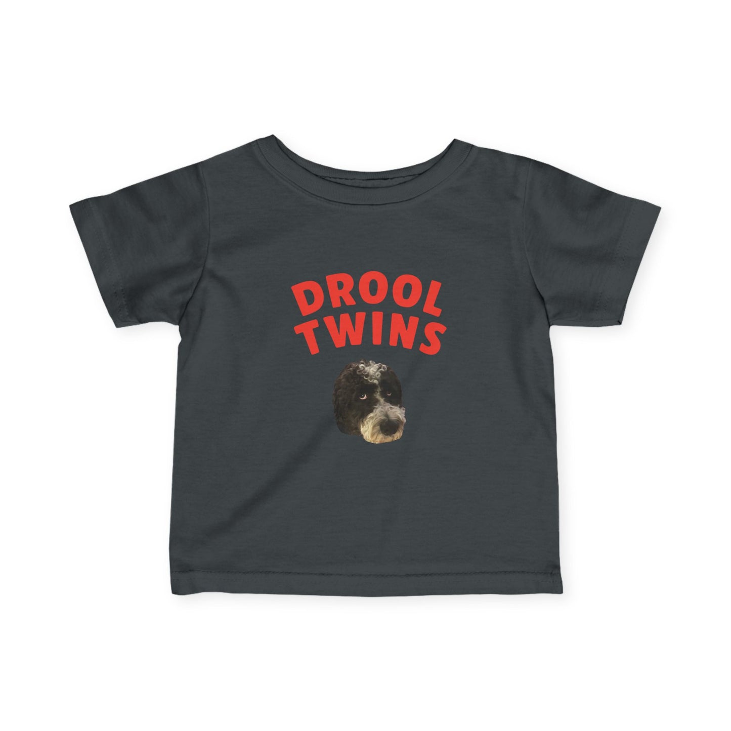 "Drool Twins" Custom Pet Face Portrait Toddler Tee