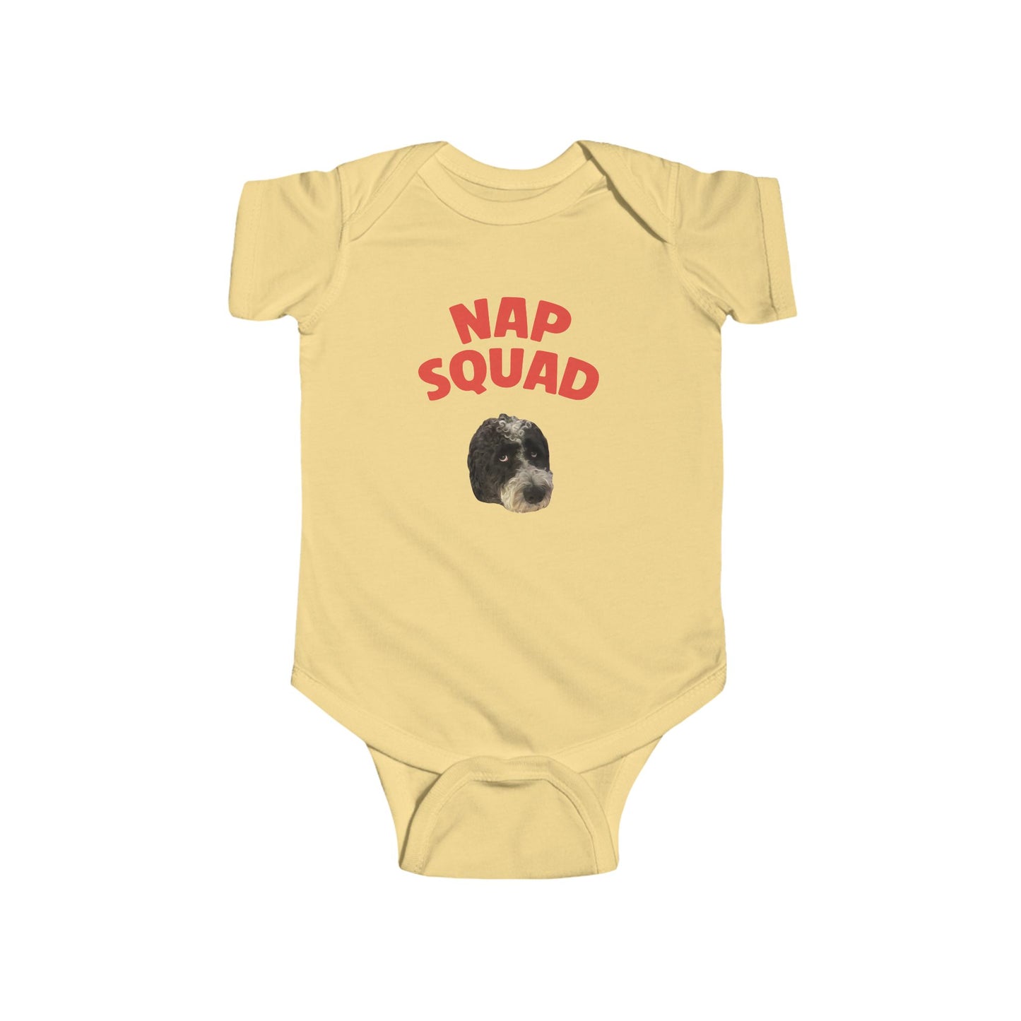 "Nap Squad" Custom Pet Face Portrait Onesie