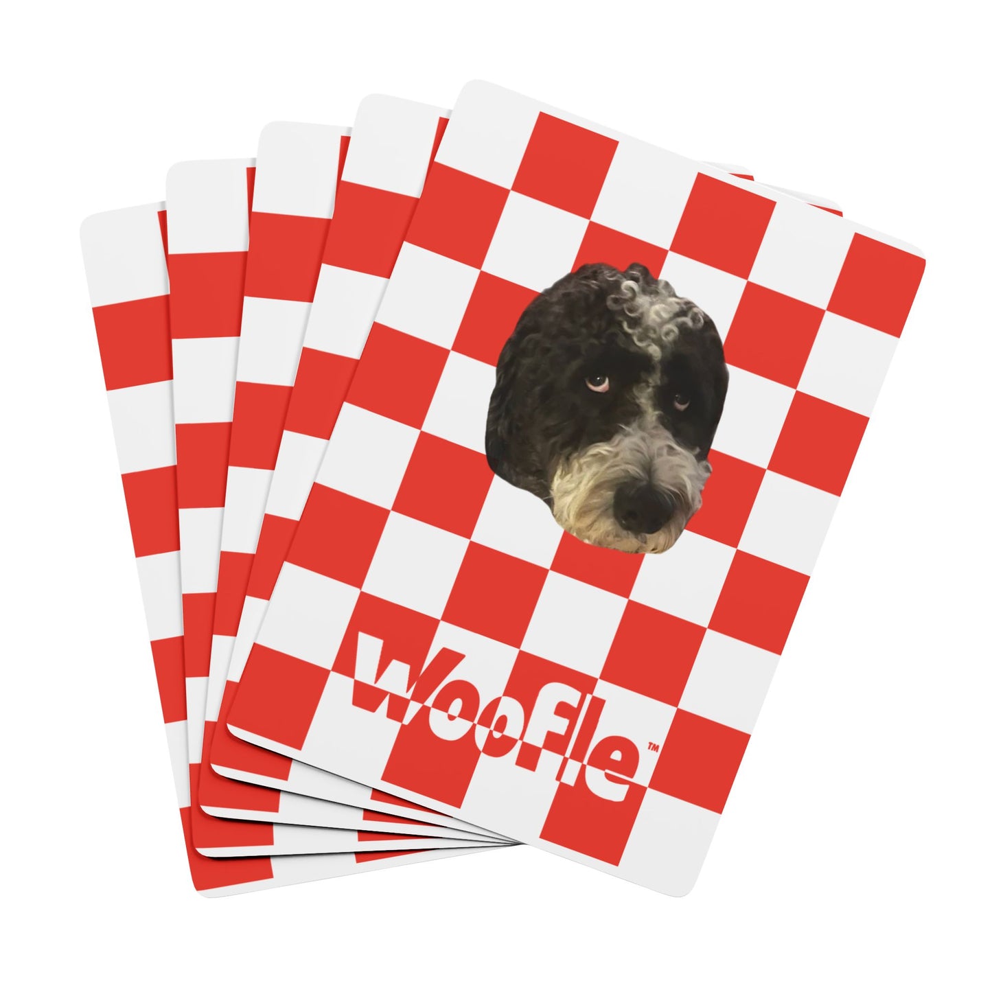 Custom Pet Face Portrait Poker Playing Cards
