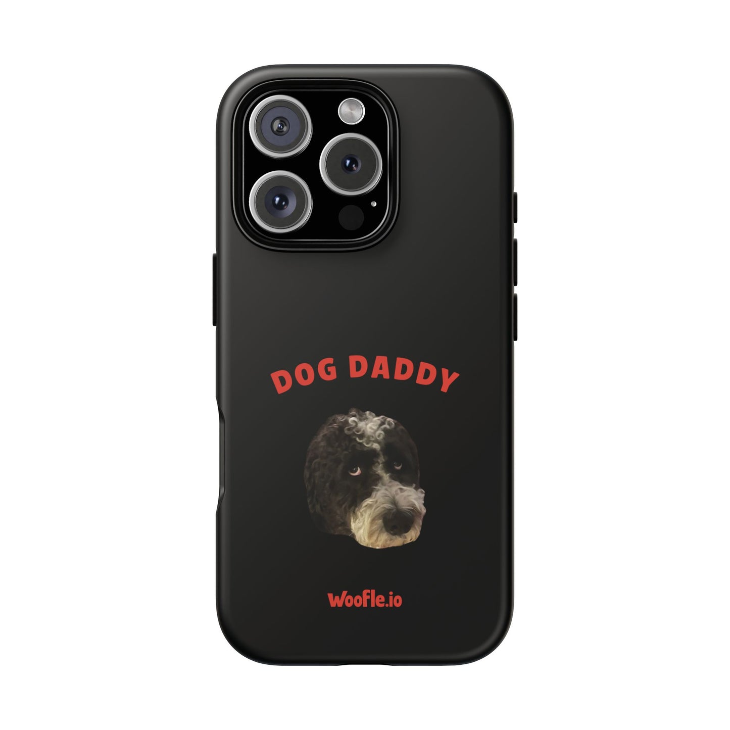 "Dog Daddy" Custom Pet Face Portrait Phone Case