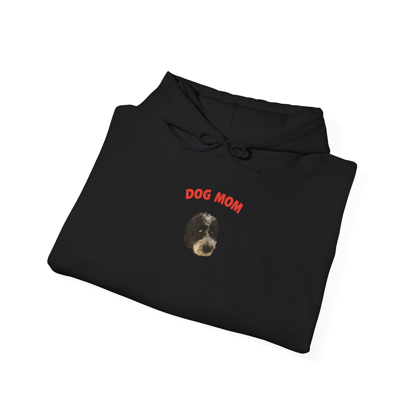 "Dog Mom" Custom Pet Face Portrait Hoodie