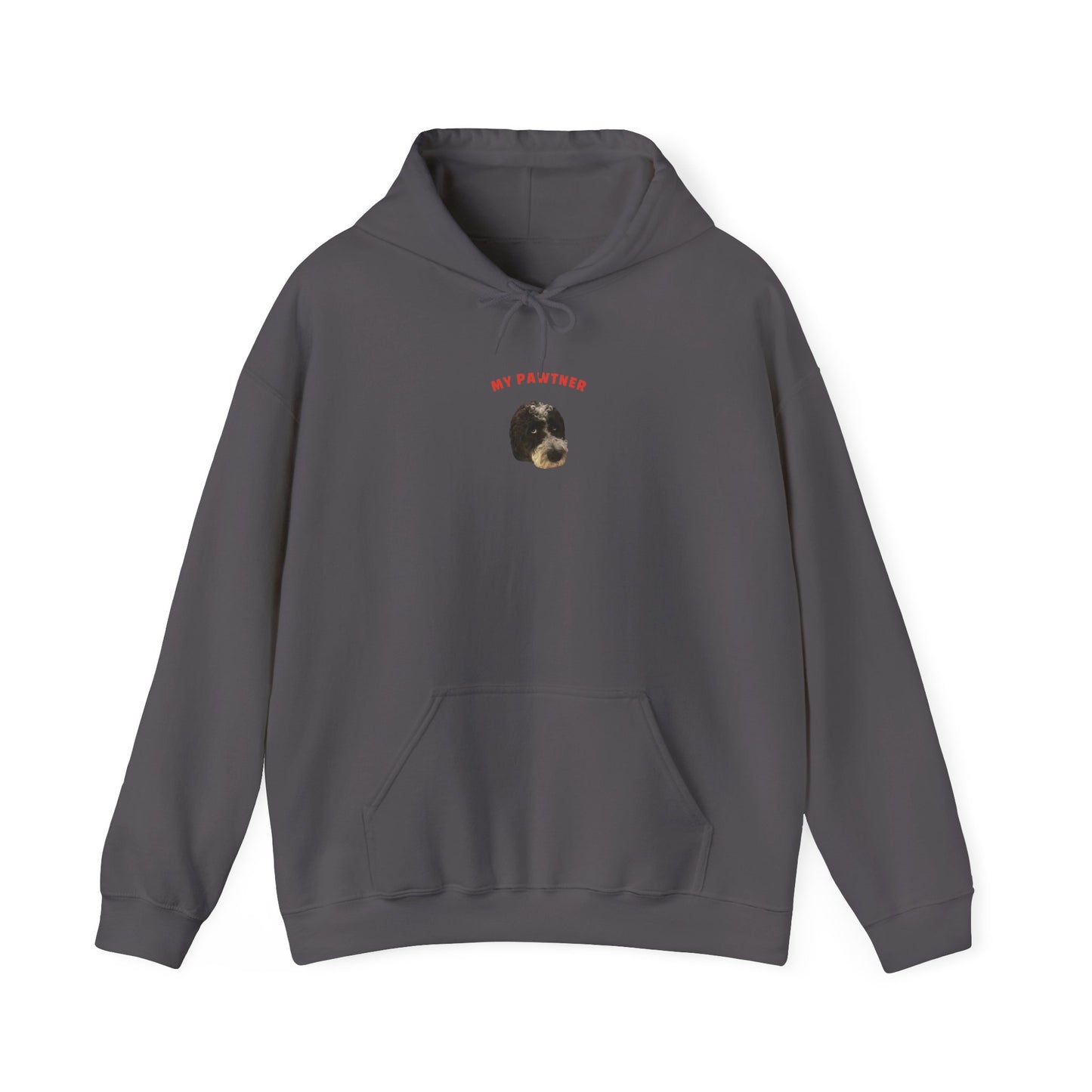 "My Pawtner" Custom Pet Face Portrait Hoodie