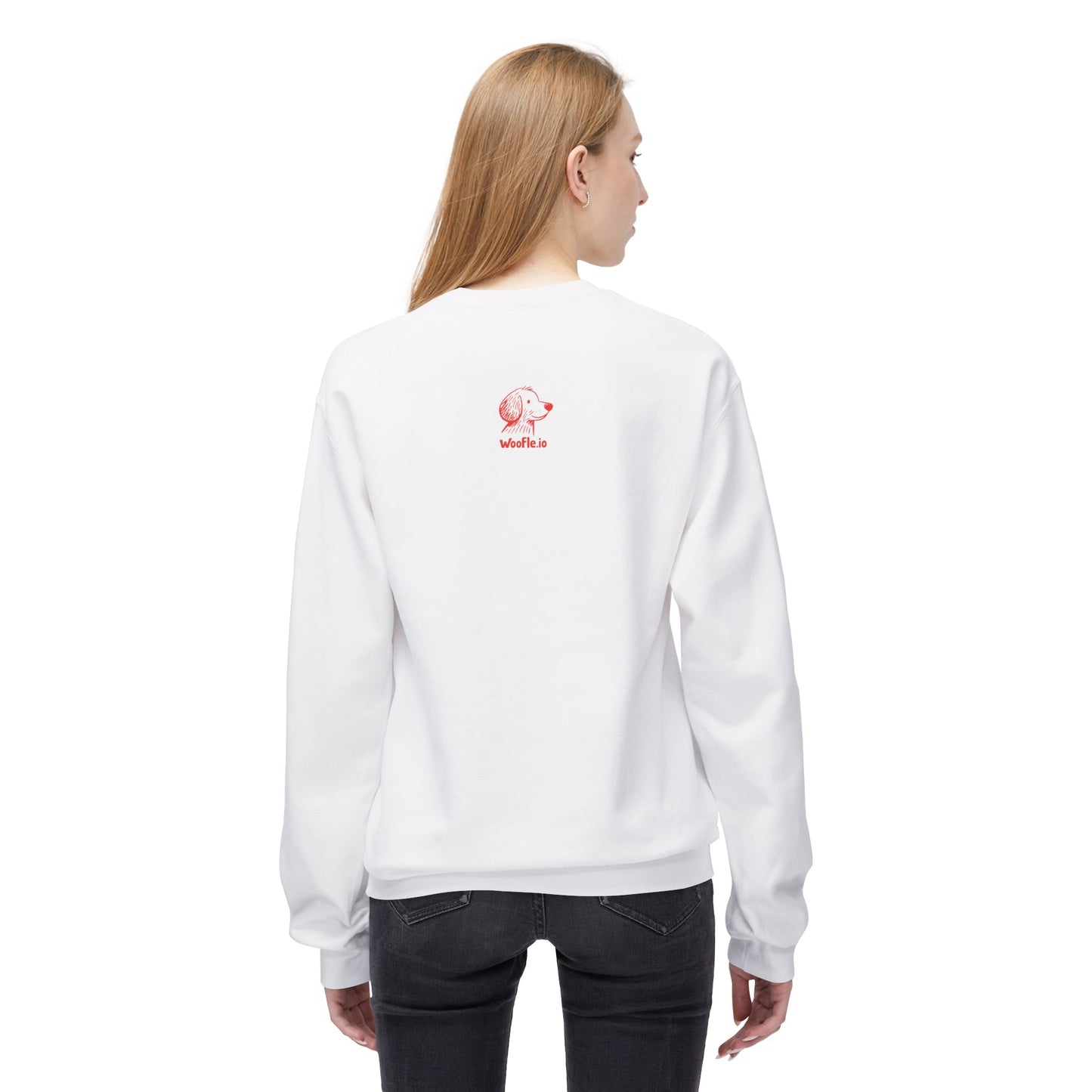 "My Pawtner" Custom Pet Face Portrait Crewneck Sweatshirt