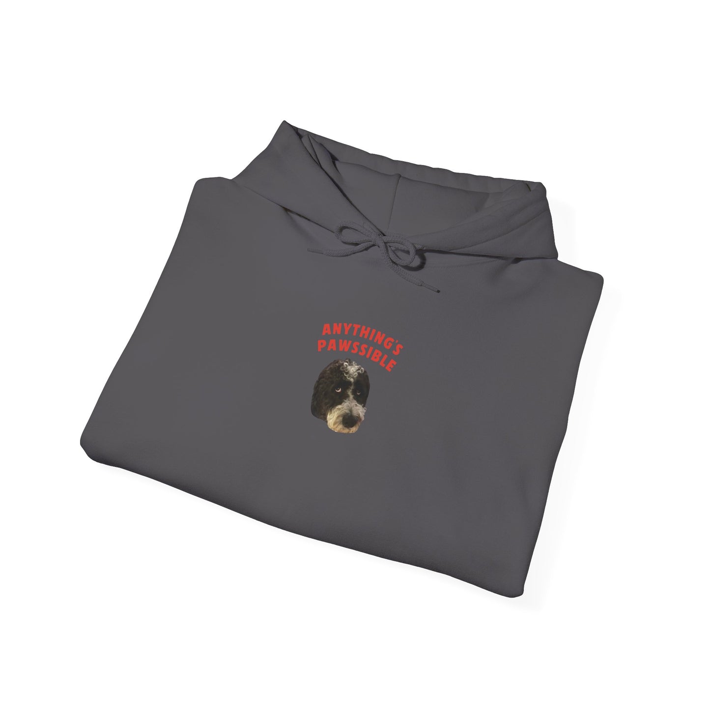"Anything's Pawssible" Custom Pet Face Portrait Hoodie