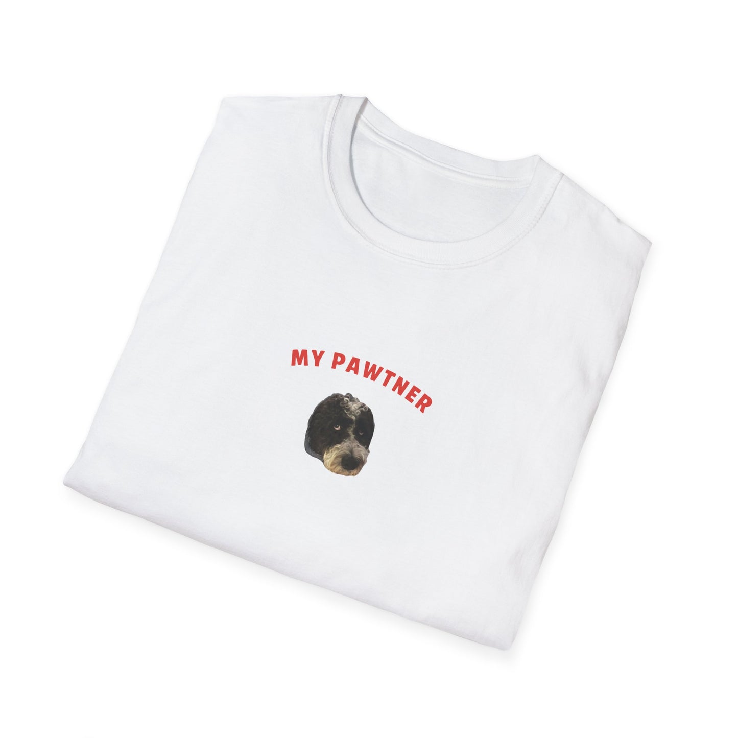 "My Pawtner" Custom Pet Face Portrait Tee - Hero