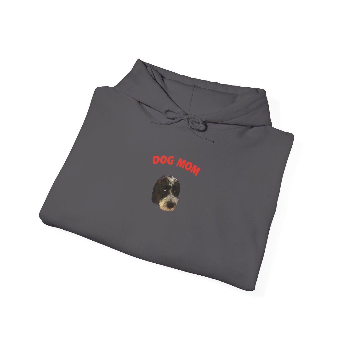 "Dog Mom" Custom Pet Face Portrait Hoodie