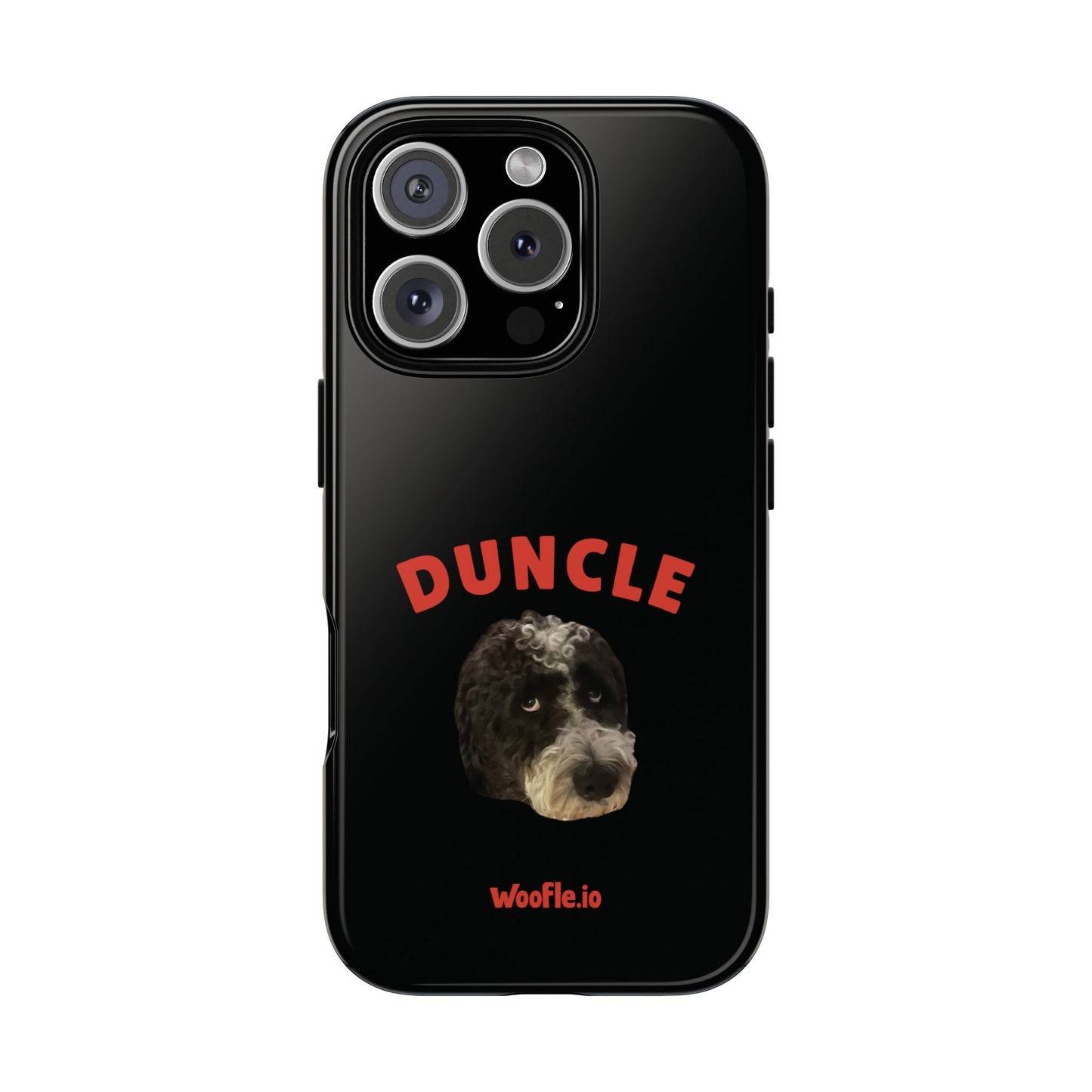 "Duncle" Custom Pet Face Portrait Phone Case