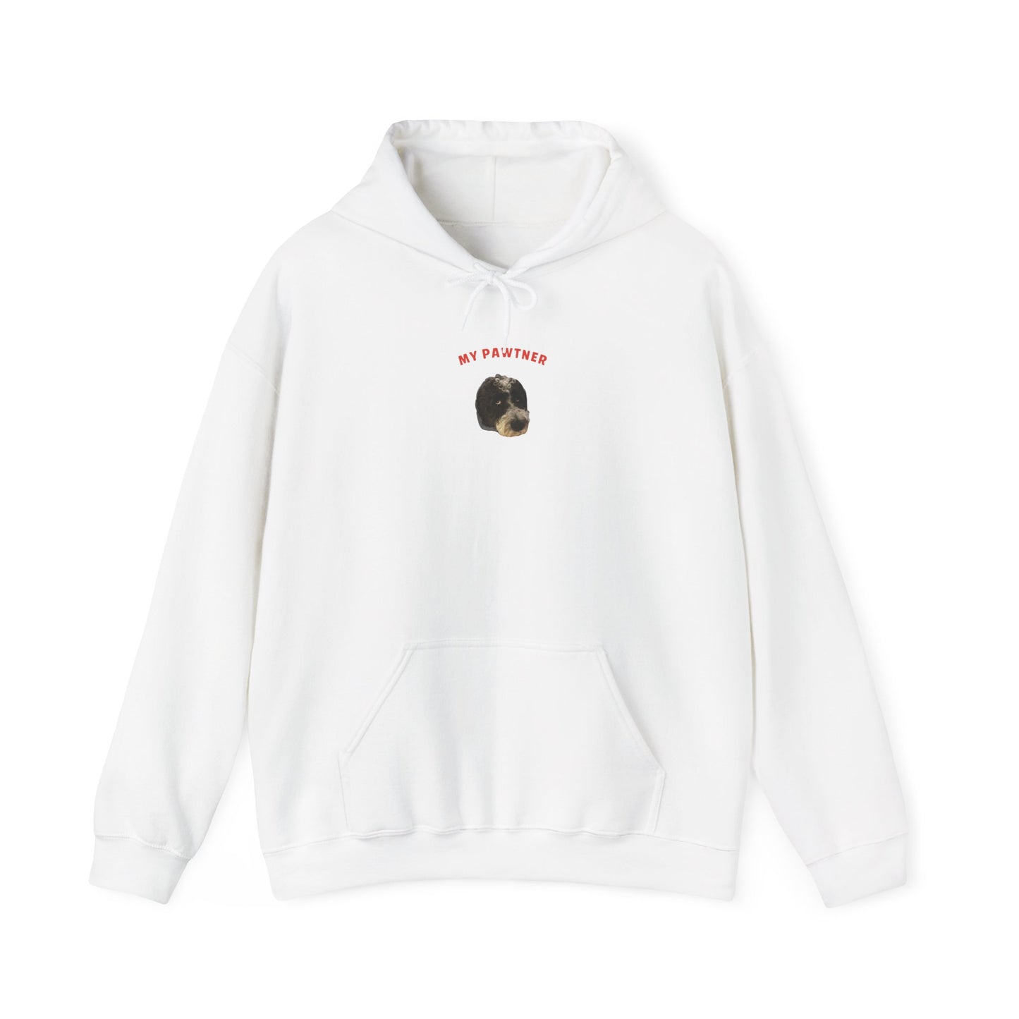 "My Pawtner" Custom Pet Face Portrait Hoodie