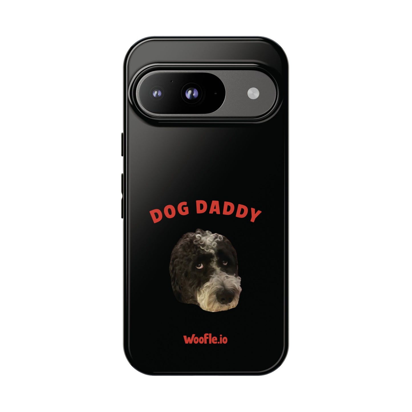 "Dog Daddy" Custom Pet Face Portrait Phone Case