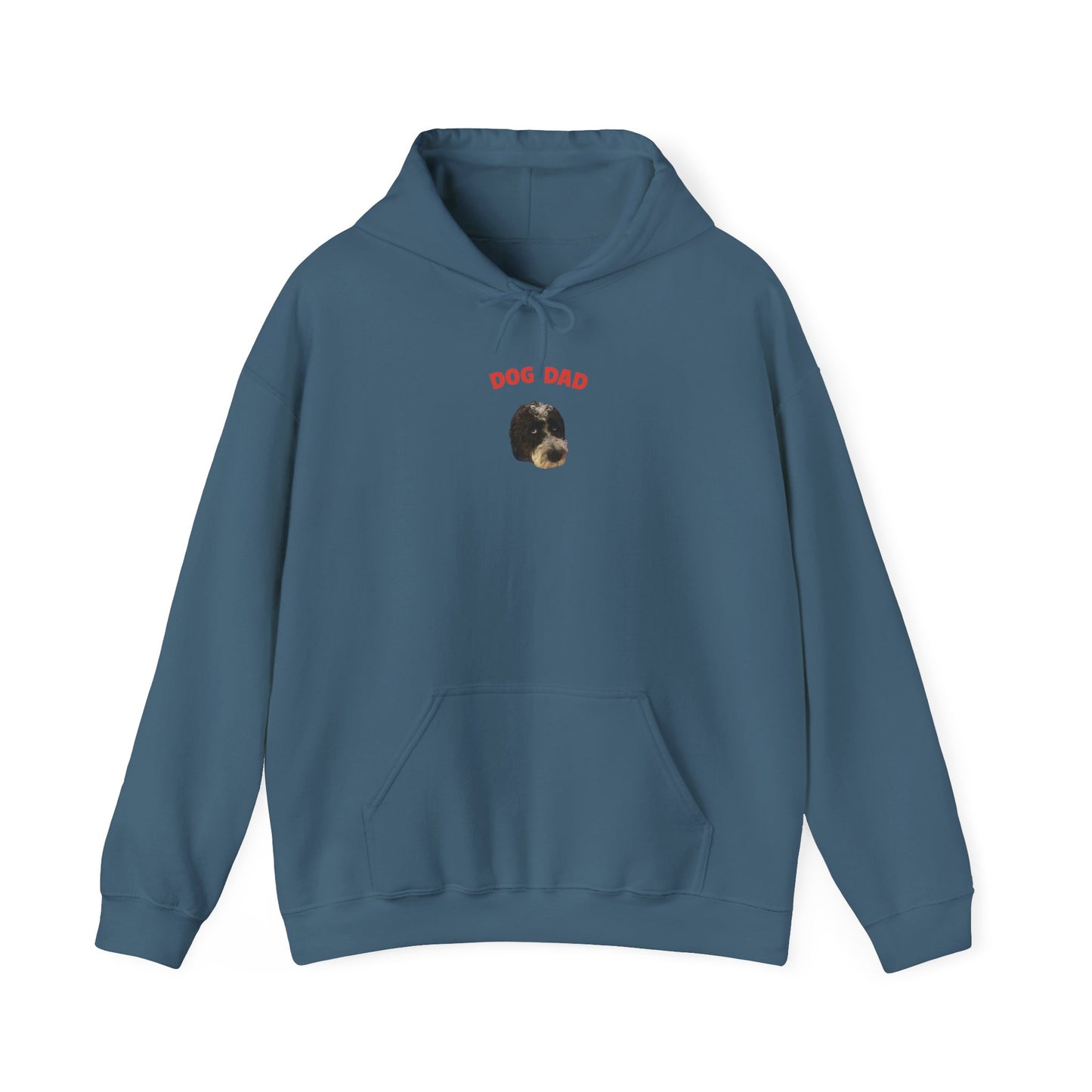 "Dog Dad" Custom Pet Face Portrait Hoodie