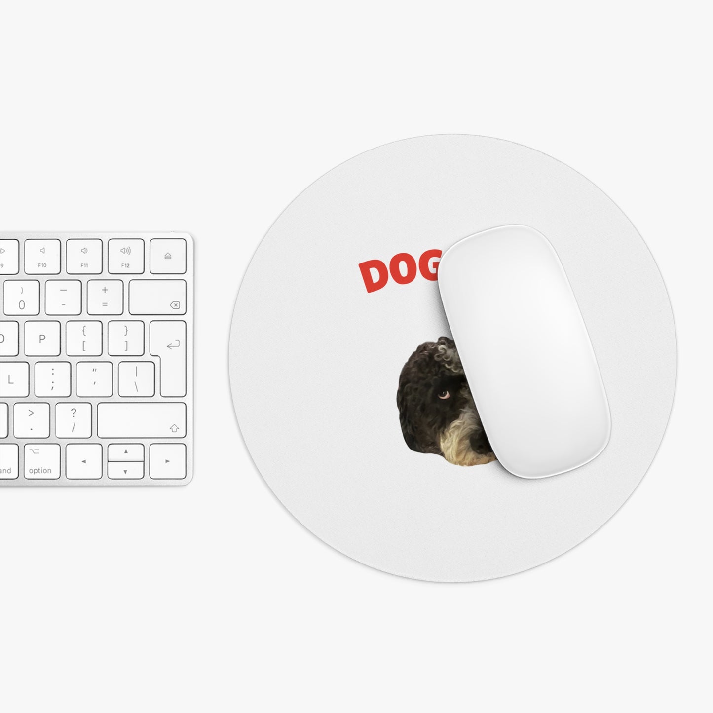 "Dog Dad" Custom Pet Face Portrait Mouse Pad
