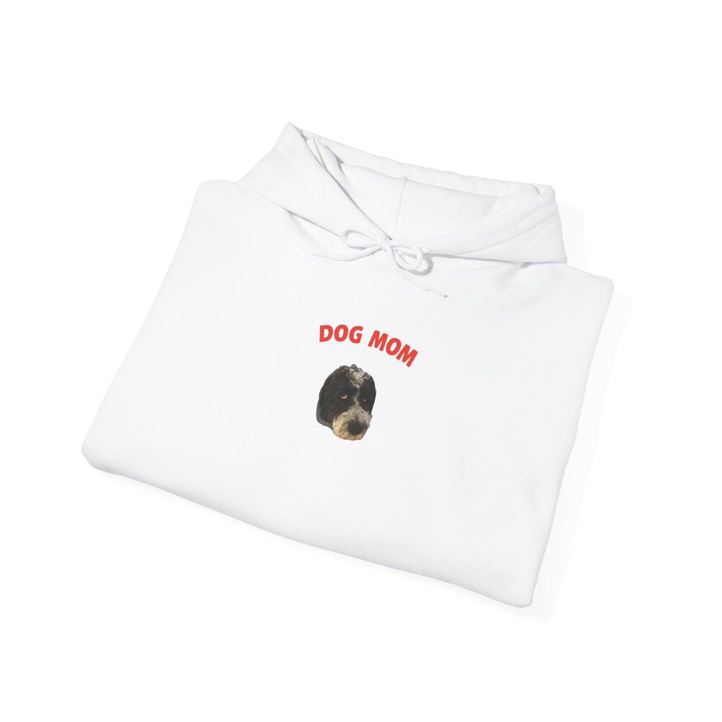"Dog Mom" Custom Pet Face Portrait Hoodie
