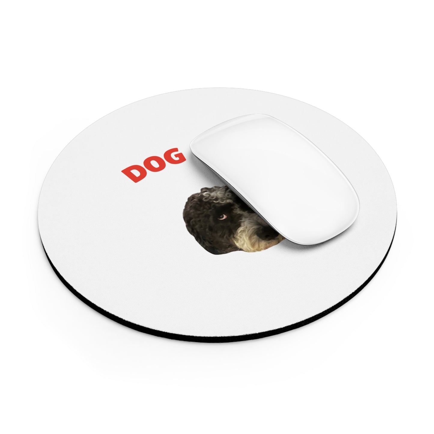 "Dog Dad" Custom Pet Face Portrait Mouse Pad