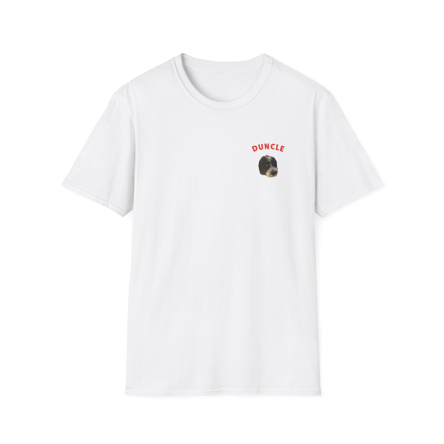 "Duncle" Custom Pet Face Portrait Tee - Heart