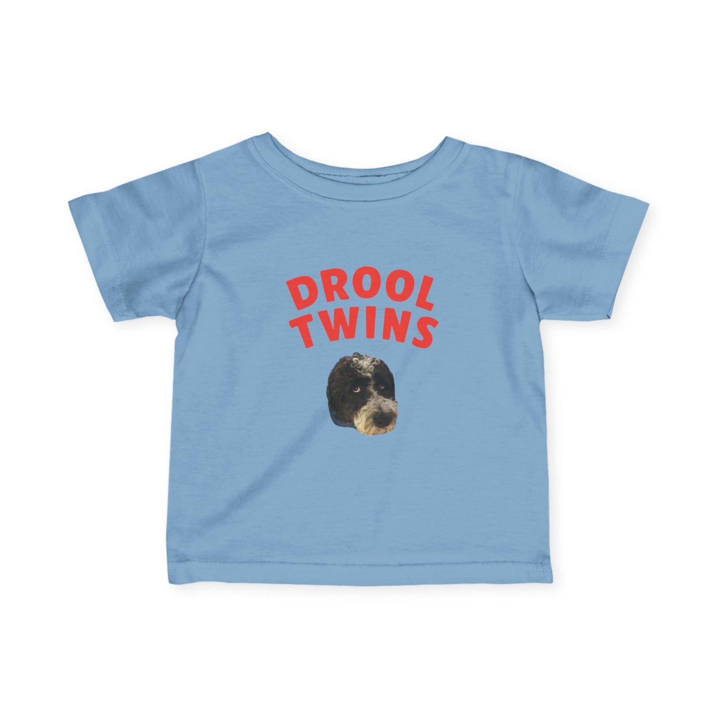 "Drool Twins" Custom Pet Face Portrait Toddler Tee
