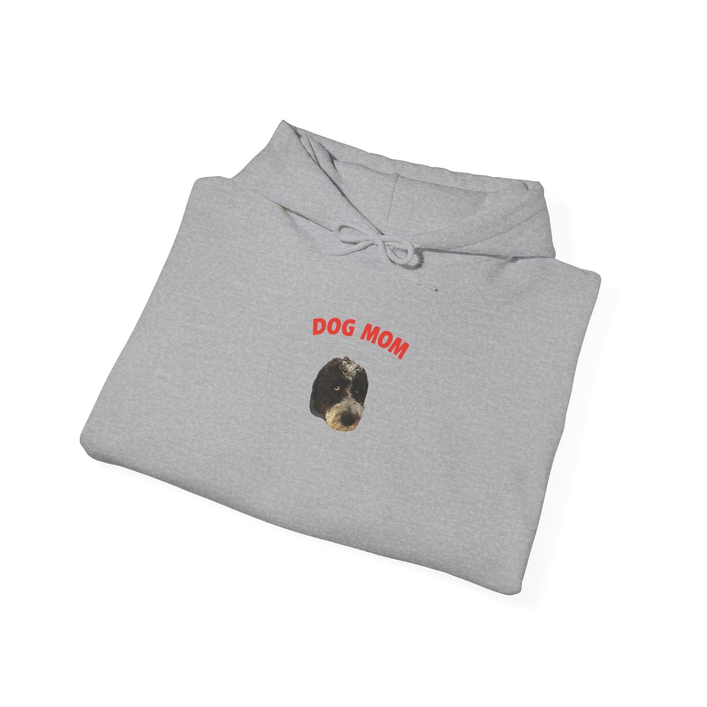 "Dog Mom" Custom Pet Face Portrait Hoodie