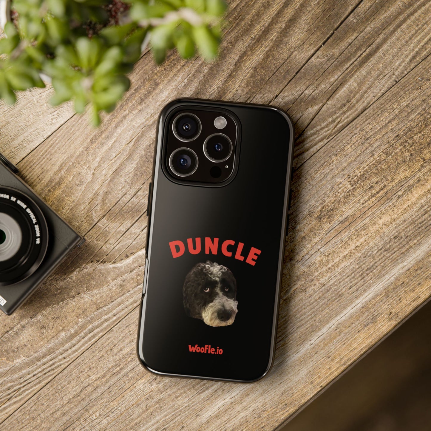 "Duncle" Custom Pet Face Portrait Phone Case