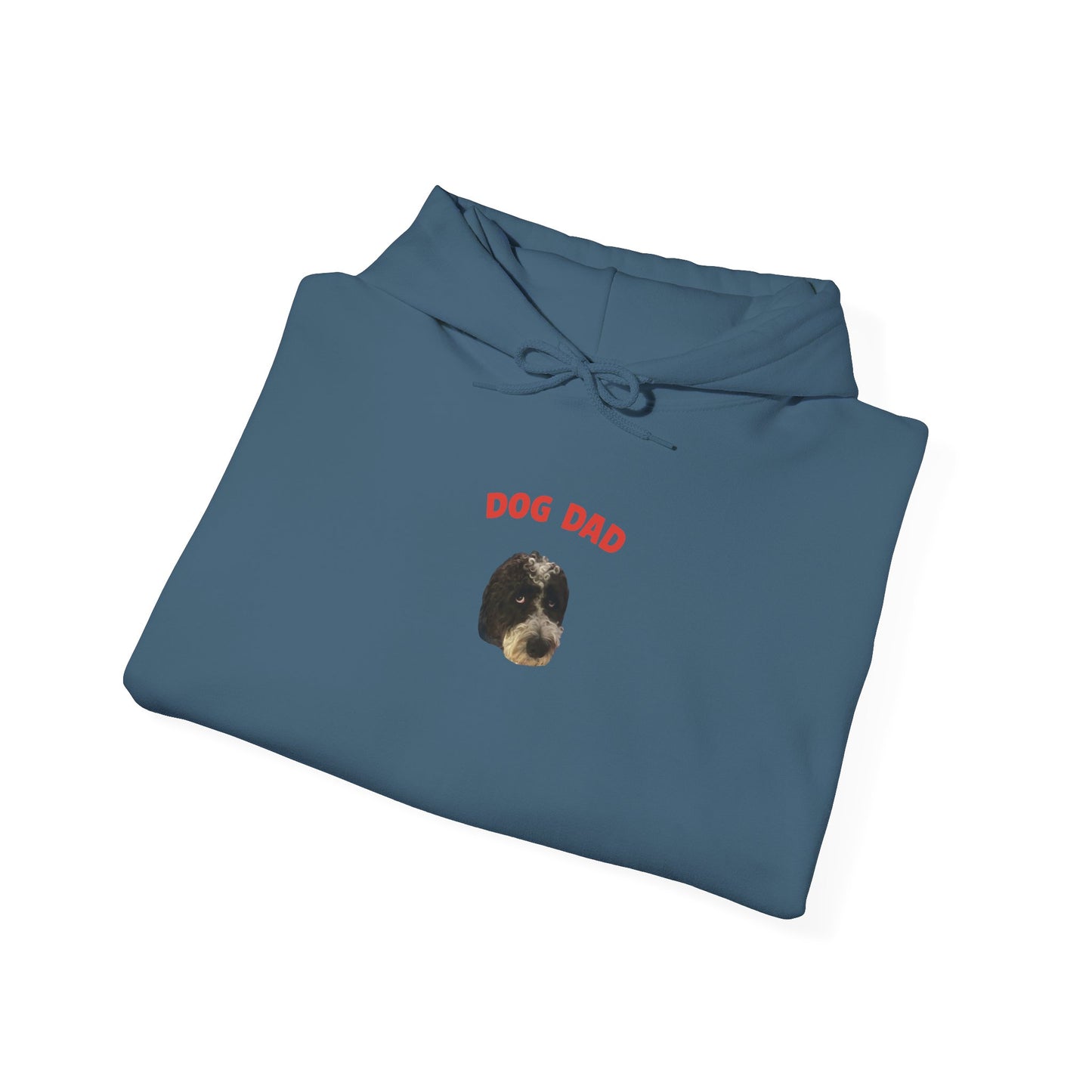 "Dog Dad" Custom Pet Face Portrait Hoodie