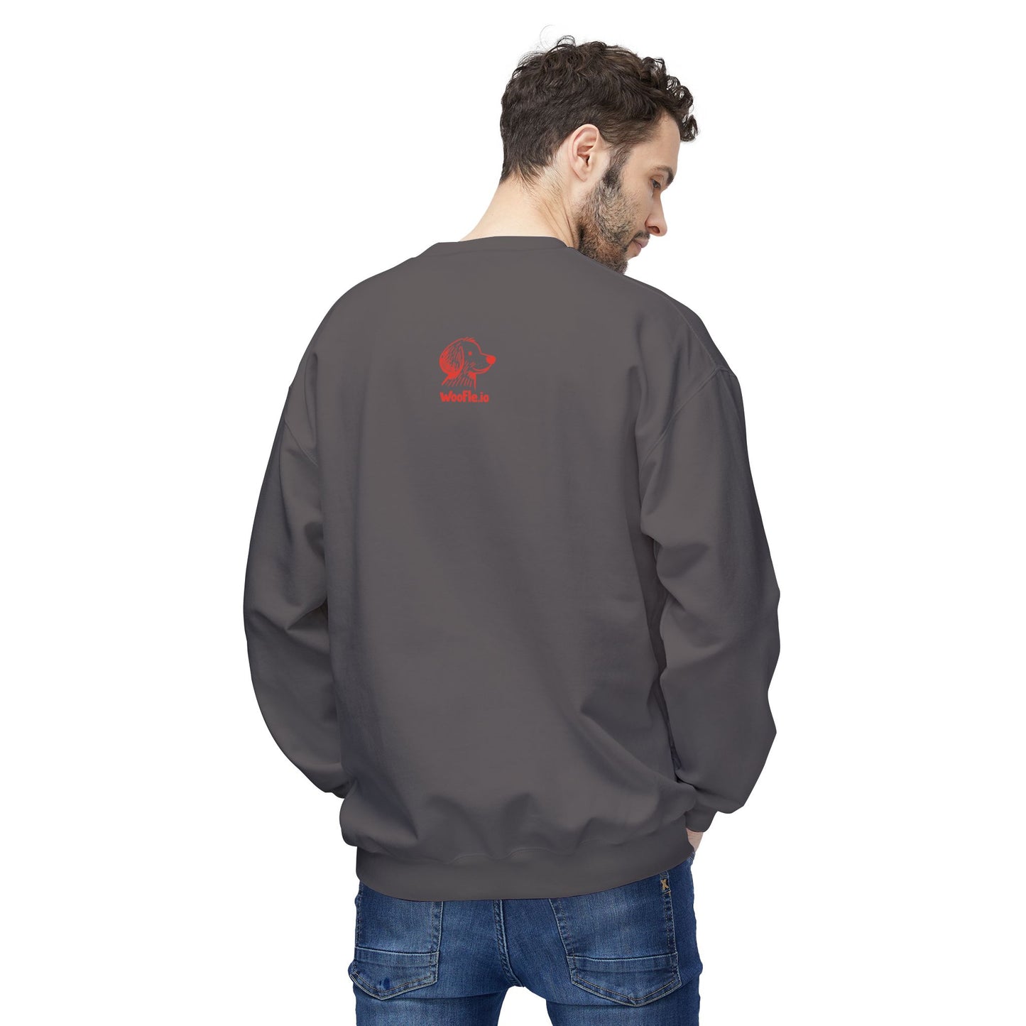 "My Pawtner" Custom Pet Face Portrait Crewneck Sweatshirt