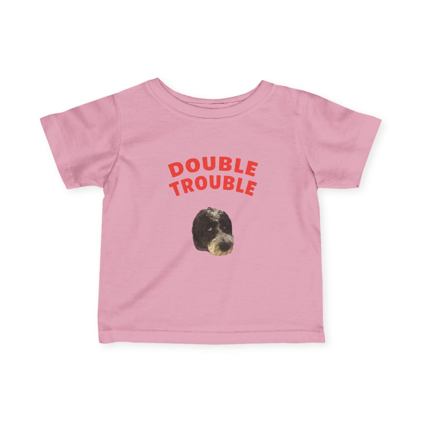 "Double Trouble" Custom Pet Face Portrait Toddler Tee