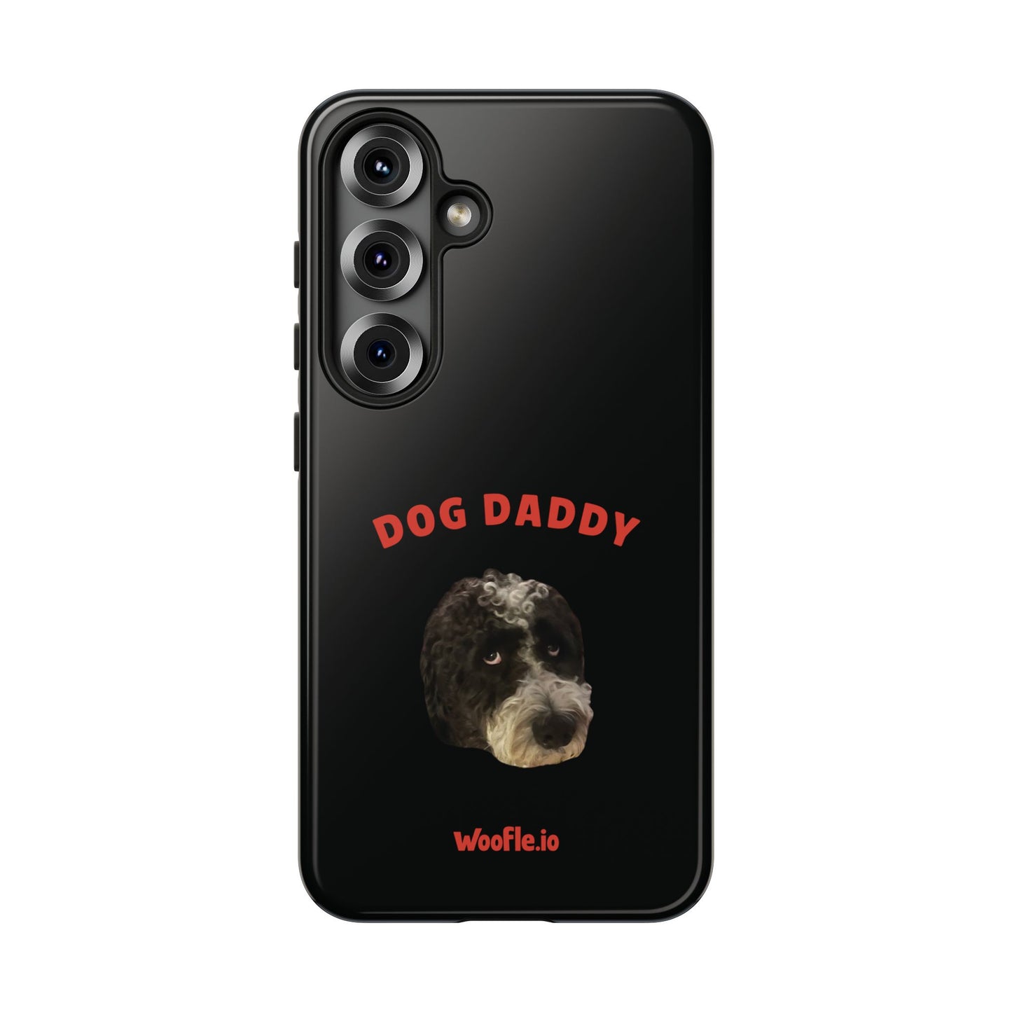 "Dog Daddy" Custom Pet Face Portrait Phone Case
