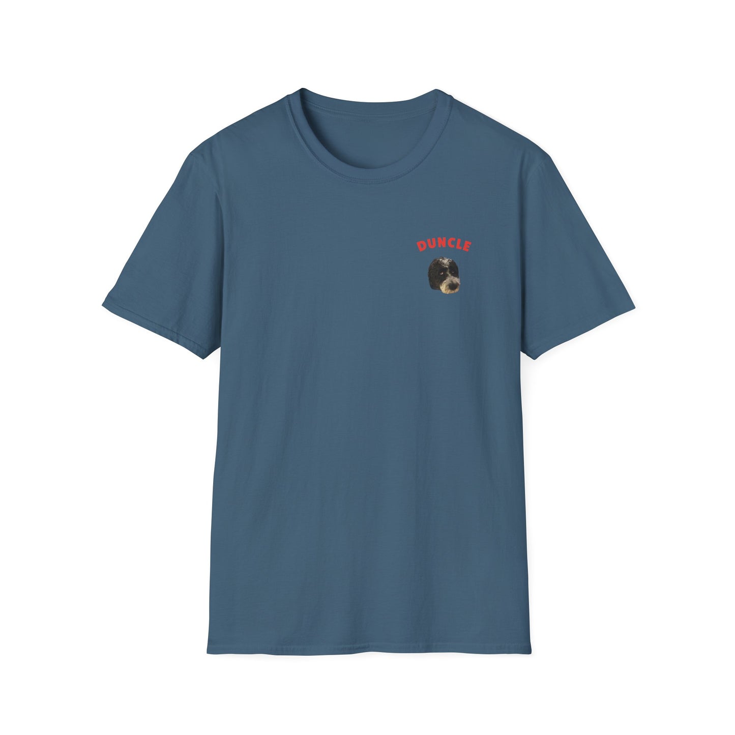 "Duncle" Custom Pet Face Portrait Tee - Heart