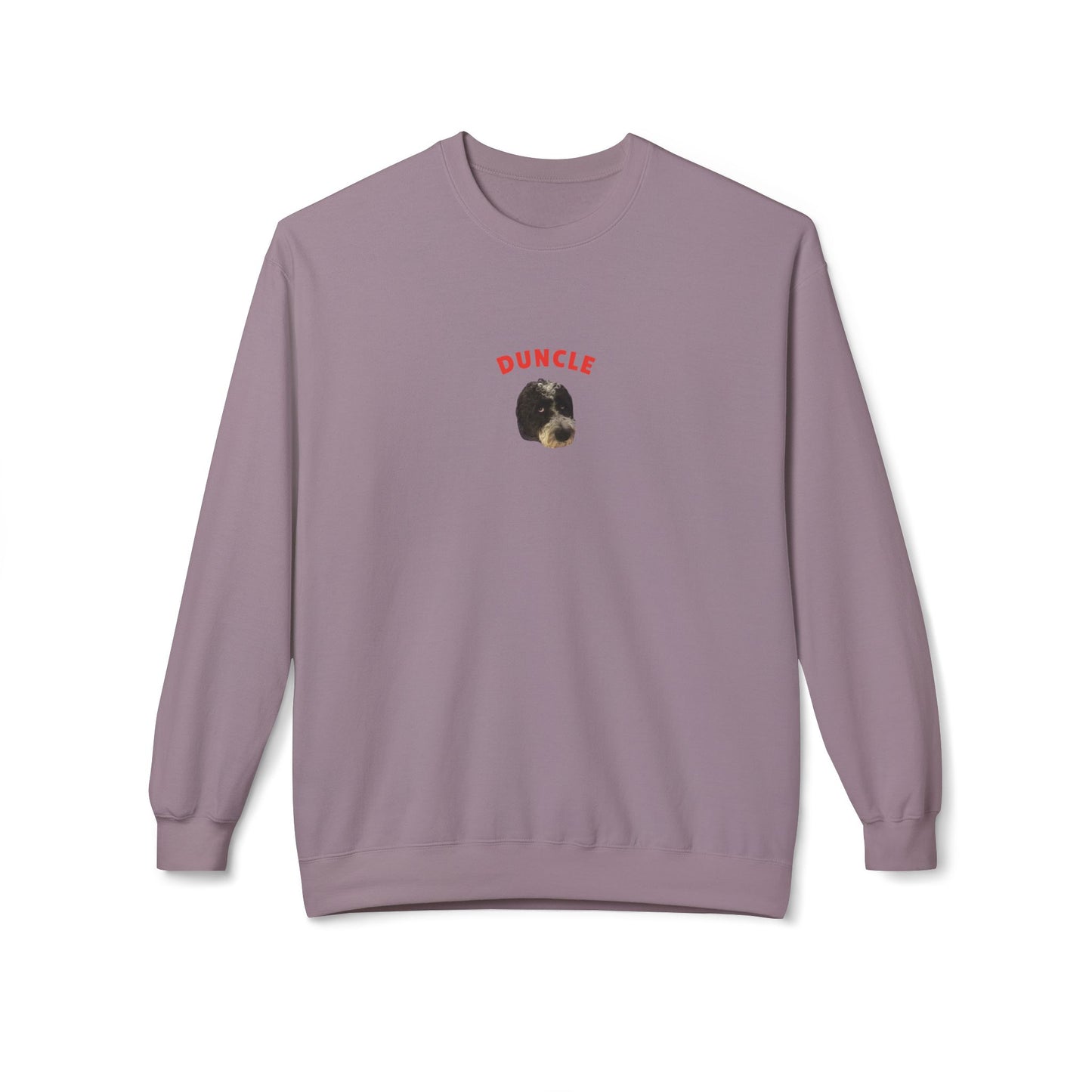 "Duncle" Custom Pet Face Portrait Crewneck Sweatshirt