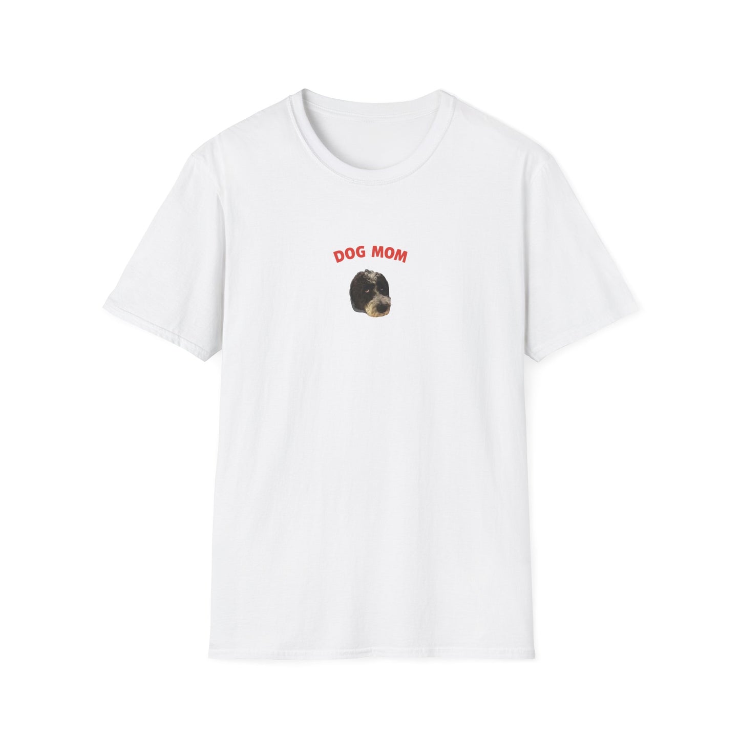 "Dog Mom" Custom Pet Face Portrait Tee - Hero