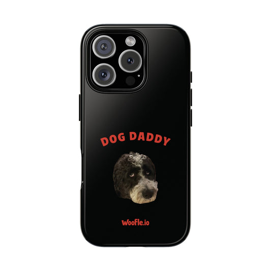 "Dog Daddy" Custom Pet Face Portrait Phone Case