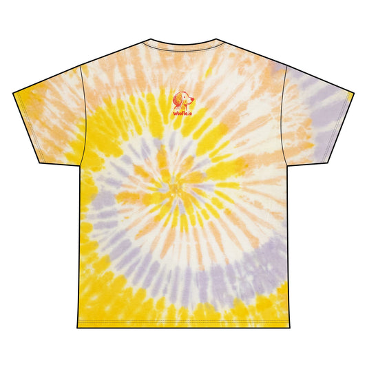 "Dog Mom" Custom Pet Face Portrait Tie-Dye Tee - Tropical Dream